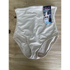 Maidenform Self Expressions Women's Beige Large High Waist Compression Briefs LG
